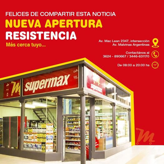 Imagen de Supermax Argentina, publicada en sus redes sociales.