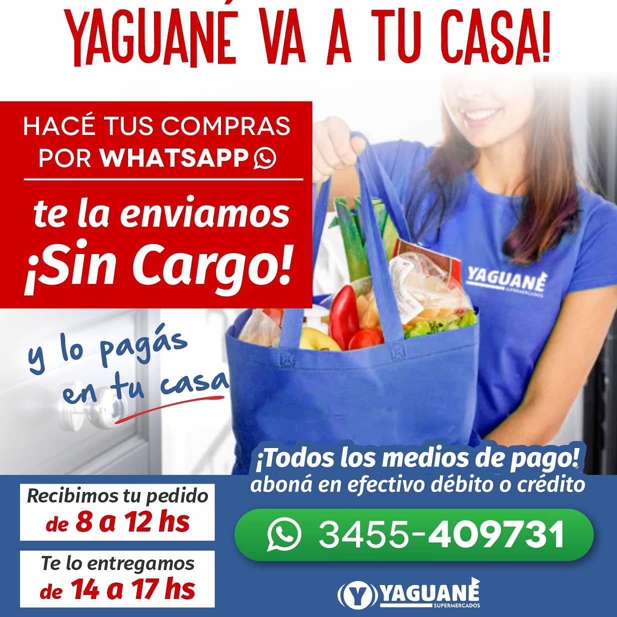Imagen de Yaguané Supermercados, publicado en sus redes sociales.