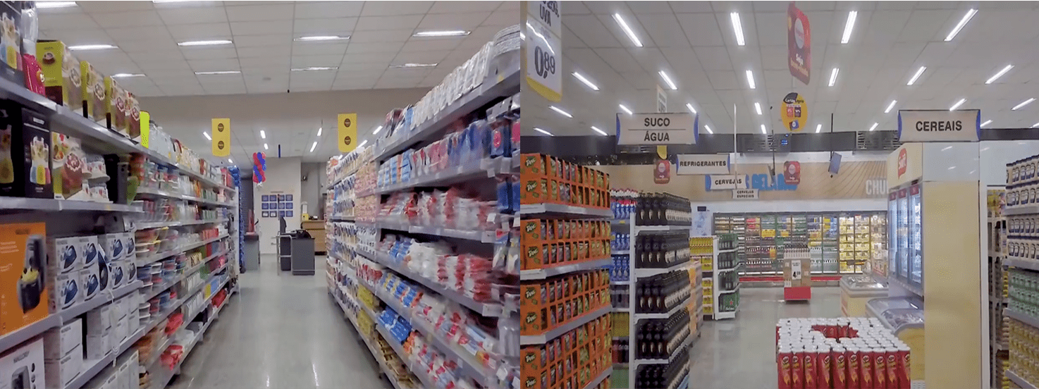 Imagen de Lopes Supermercados, publicado en video en sus redes sociales.